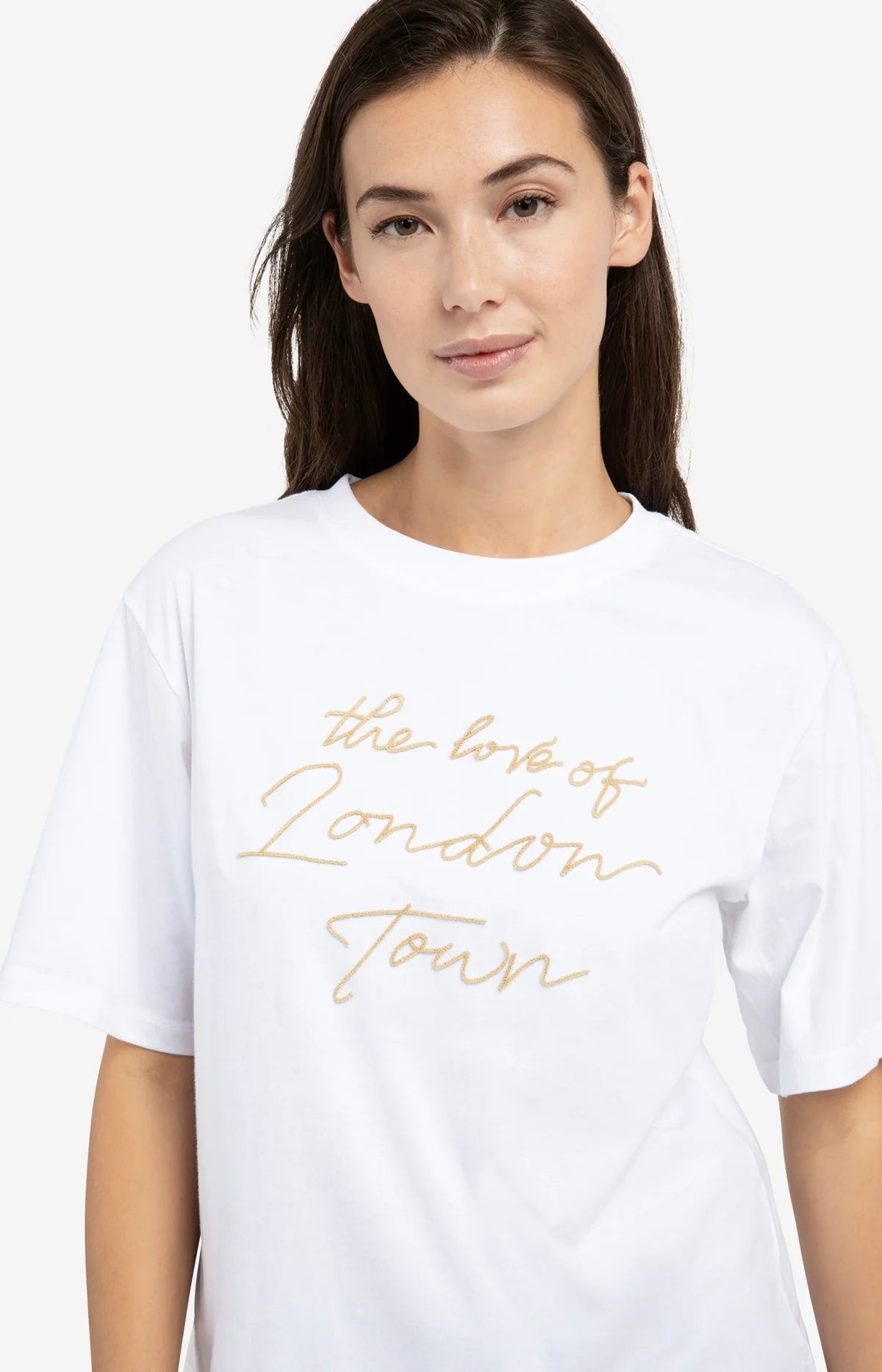 YAYA T-Shirt mit beflockter Aufschrift